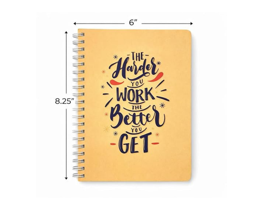 A5 Spiral Notebook (Harder you work the Better)