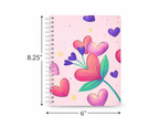 A5 Heart-Themed Spiral Notebook (Valentine Collection)