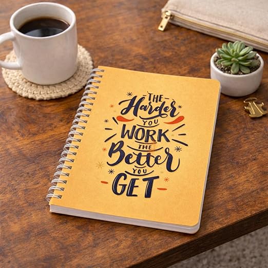 A5 Spiral Notebook (Harder you work the Better)