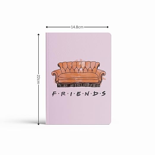 A5 Plain & Ruled Notebook (Friends Cover Design)