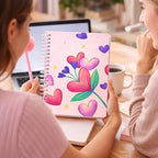 A5 Heart-Themed Spiral Notebook (Valentine Collection)