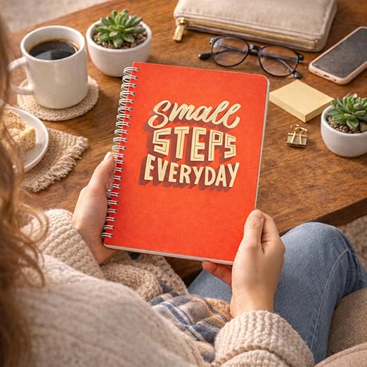 A5 Spiral Notebook (Small Steps Everyday)