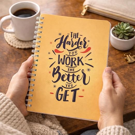 A5 Spiral Notebook (Harder you work the Better)