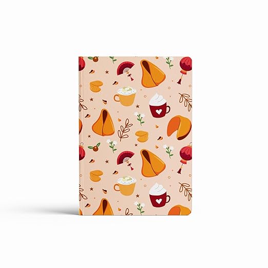 A5, Easy to Carry Plain & Ruled notebooks for Everyone Set of 4 (Cute Cover Design)