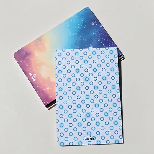 A5, Easy to Carry Plain & Ruled notebooks for Everyone Set of 4 (Motivational Cover Design)