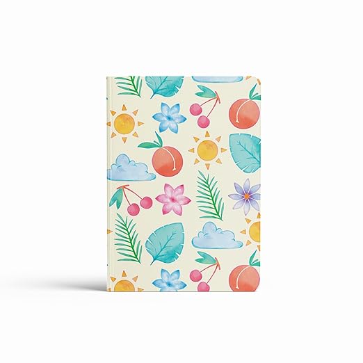 A5, Easy to Carry Plain & Ruled notebooks for Everyone Set of 4 (Cute Cover Design)