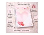 A5 Heart-Themed Spiral Notebook (Valentine Collection)