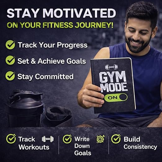 A5 Ruled Notebook (Gym Mode On)