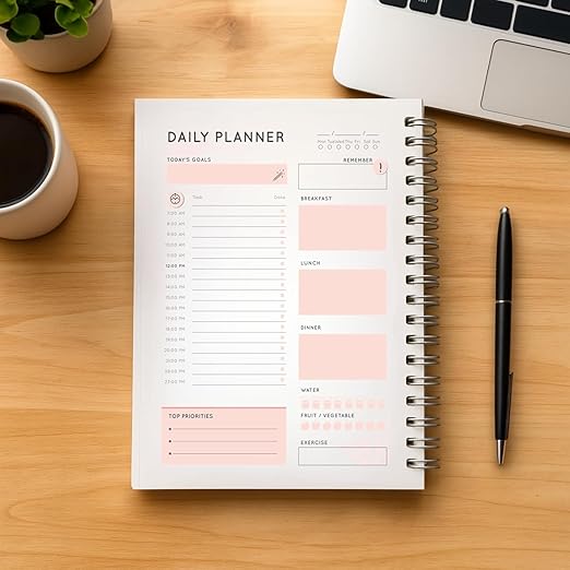 Daily Planner (Pink_White)
