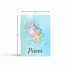 A5 Plain & Ruled Notebook (Pisces Cover Design)