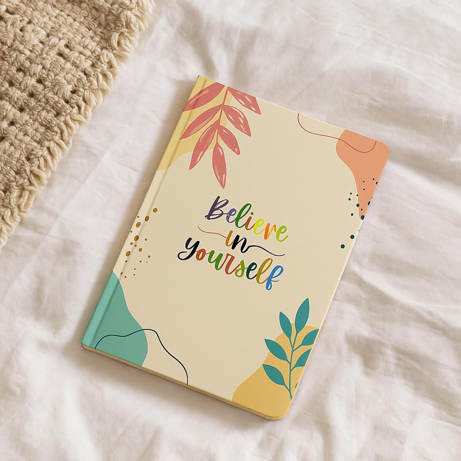 A5, Easy to Carry Plain & Ruled notebooks for Everyone Set of 4 (Motivational Cover Design)