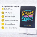 A5 Ruled Notebook(Not Perfect But Effort)
