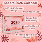 2026 Desk Calendar with Indian Holidays & Special Days